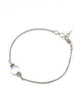 Load image into Gallery viewer, Opalite opal sparkle bracelet, opal and rhinestone bracelet