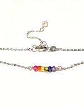Load image into Gallery viewer, Chakra Stones Rainbow choker necklace