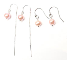 Load image into Gallery viewer, Single Pearl earrings