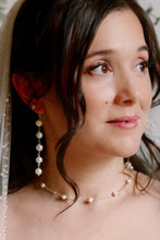 Load image into Gallery viewer, The Jillian Pearl spacer necklace with optional back detail