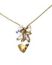 Load image into Gallery viewer, Samantha Opalite golden shadow necklace
