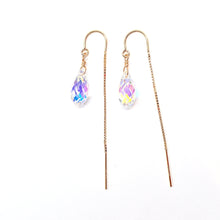 Load image into Gallery viewer, Swarovski Crystal droplet earrings
