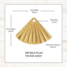 Load image into Gallery viewer, Fan Ear Jacket Earrings