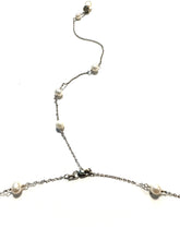 Load image into Gallery viewer, The Jillian Pearl spacer necklace with optional back detail