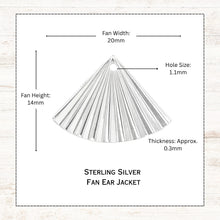 Load image into Gallery viewer, Fan Ear Jacket Earrings