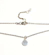 Load image into Gallery viewer, Circle charm necklace, custom made to order initials disc