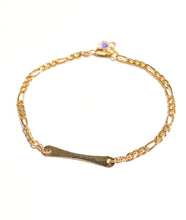 Load image into Gallery viewer, Hand hammered handlebar bracelet