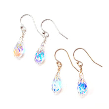 Load image into Gallery viewer, Swarovski Crystal droplet earrings
