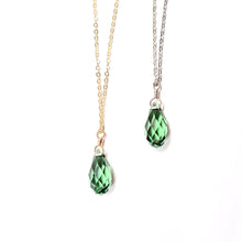 Load image into Gallery viewer, Swarovski Crystal Droplet Necklace: Many Colors Available