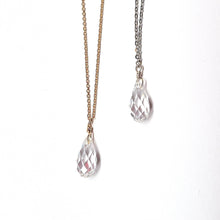 Load image into Gallery viewer, Swarovski Crystal Droplet Necklace: Many Colors Available