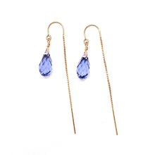 Load image into Gallery viewer, Swarovski Crystal droplet earrings