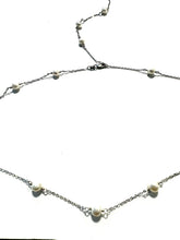 Load image into Gallery viewer, The Jillian Pearl spacer necklace with optional back detail