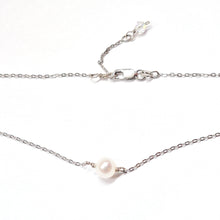 Load image into Gallery viewer, Single Pearl choker necklace