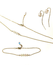 Load image into Gallery viewer, Set: Four Pearl Necklace & Bracelet set