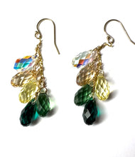 Load image into Gallery viewer, Swarovski Crystal droplet earrings