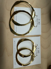 Load image into Gallery viewer, Hand Hammered Hoop earrings