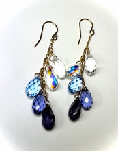 Load image into Gallery viewer, Swarovski Crystal droplet earrings