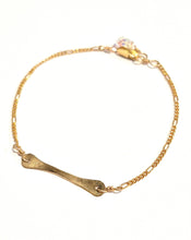 Load image into Gallery viewer, Hand hammered handlebar bracelet