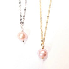 Load image into Gallery viewer, gold_and_silver_pearl_drop_pink