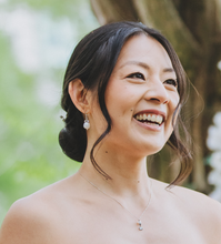 Load image into Gallery viewer, Melissa Bridal Earrings, Pearl Drop Earrings, 14K Gold OR Sterling Silver, Pearl Drop Bridal Earrings, Pearldrop Earrings, Gold and Silver