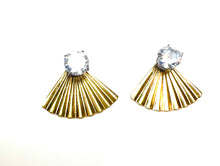 Load image into Gallery viewer, 14K GF or Sterling Silver Swarovski stud earrings