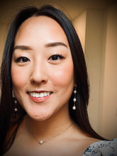 Load image into Gallery viewer, 3, 4 or 5 Pearl spacer earrings