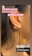 Load image into Gallery viewer, 14K GF Swarovski emerald green stud earrings