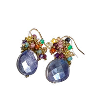 Load image into Gallery viewer, Moonstone or Labradorite Festival earrings