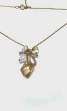 Load and play video in Gallery viewer, Samantha Opalite golden shadow necklace

