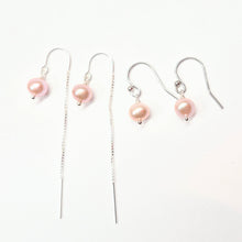 Load image into Gallery viewer, Single Pearl earrings
