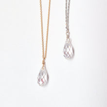 Load image into Gallery viewer, Swarovski Crystal Droplet Necklace: Many Colors Available