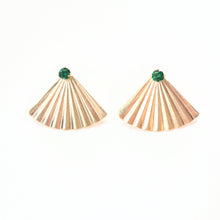 Load image into Gallery viewer, Secret Fan Ear Jacket stud earrings