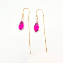 Load image into Gallery viewer, Swarovski Crystal droplet earrings