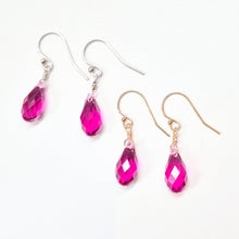 Load image into Gallery viewer, Swarovski Crystal droplet earrings