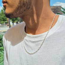 Load image into Gallery viewer, Paperclip Chain necklace and Bracelet