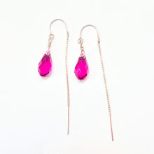Load image into Gallery viewer, Swarovski Crystal droplet earrings
