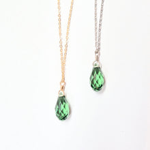 Load image into Gallery viewer, Swarovski Crystal Droplet Necklace: Many Colors Available