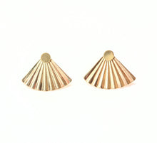 Load image into Gallery viewer, Secret Fan Ear Jacket stud earrings