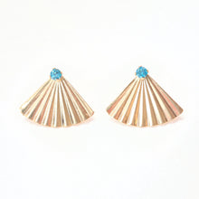 Load image into Gallery viewer, Secret Fan Ear Jacket stud earrings