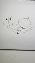 Load and play video in Gallery viewer, Set: Evil Eye Necklace & Bracelet