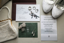 Load image into Gallery viewer, The Kelley Bridal Comb and earring Duo (Crystal Pearl and Rhinestone)