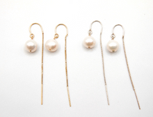 Load image into Gallery viewer, The Hope Baroque Pearl threader earrings