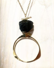 Load image into Gallery viewer, Circle of Life Black Tourmaline necklace