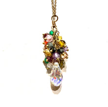 Load image into Gallery viewer, Festival Swarovski Crystal droplet necklace