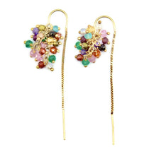 Load image into Gallery viewer, Festival Chakra threader earrings