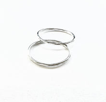 Load image into Gallery viewer, Hammered Stacking ring: 14k Gold Fill or Sterling silver
