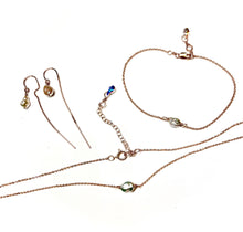 Load image into Gallery viewer, Set: Keshi pearl Necklace &amp; Bracelet &amp; Earring set
