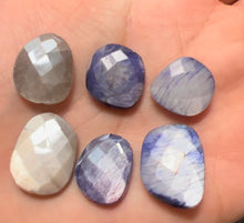 Load image into Gallery viewer, Large moonstone drop necklace (taupe, periwinkle, labradorite)