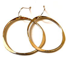 Load image into Gallery viewer, Hand Hammered Hoop earrings
