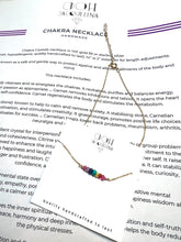 Load image into Gallery viewer, Chakra Stones Rainbow choker necklace